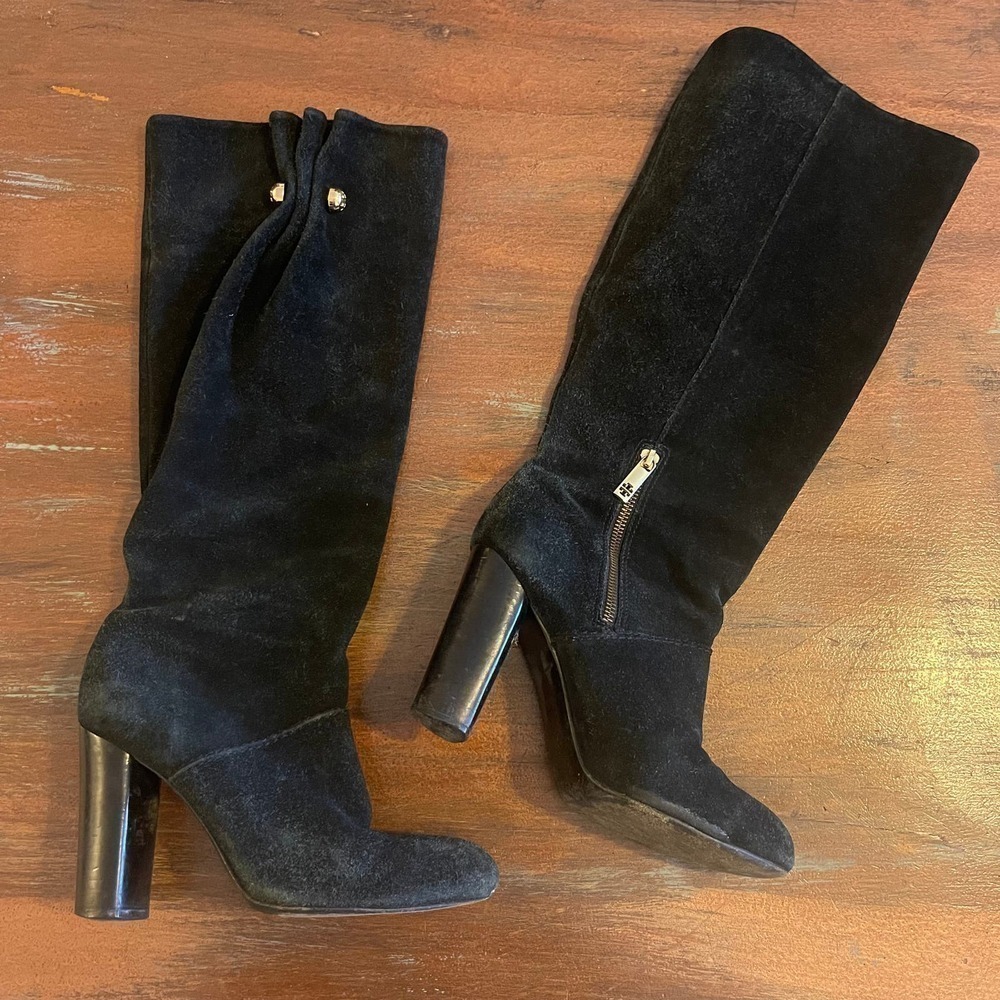 Tory Burch Women's Knee Length Suede Boots Size 7.5 M